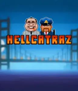 Увлекательный скриншот игры Hellcatraz slot от Relax Gaming, представляющий яркую графику и уникальные механики игры. Исследуйте тайну с тематикой тюрьмы слотов с иконками вроде ключей, охранников и заключенных.